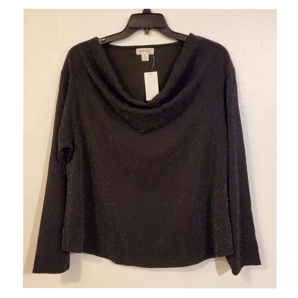 Monteau Top Sz 3x Black Gold⚡️⚡️⚡️